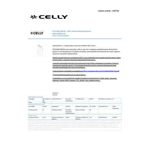 celly-auricolari-stereo-in-ear-connettore-usb-c-bianco-pc2usbcearpin