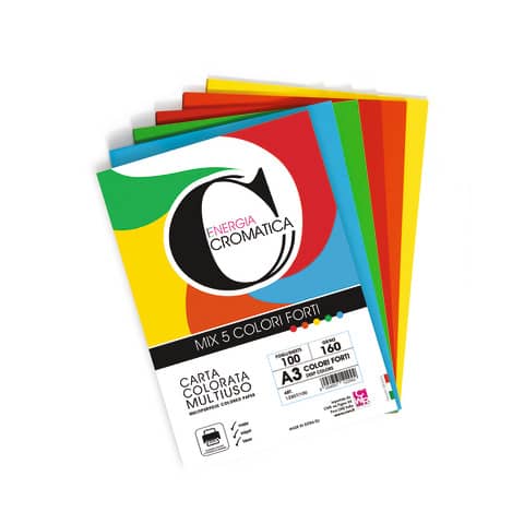cwr-carta-colorata-cromatica-colori-forti-formato-a3-100-ff-5-colori-assortiti-160-gr-12307-100