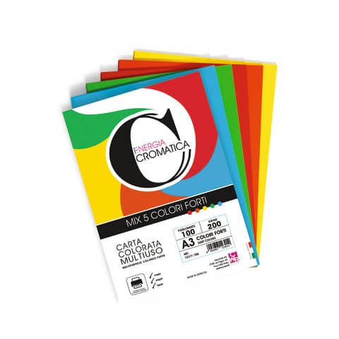 cwr-carta-colorata-cromatica-colori-forti-formato-a3-100-ff-5-colori-assortiti-200-gr-12311-100