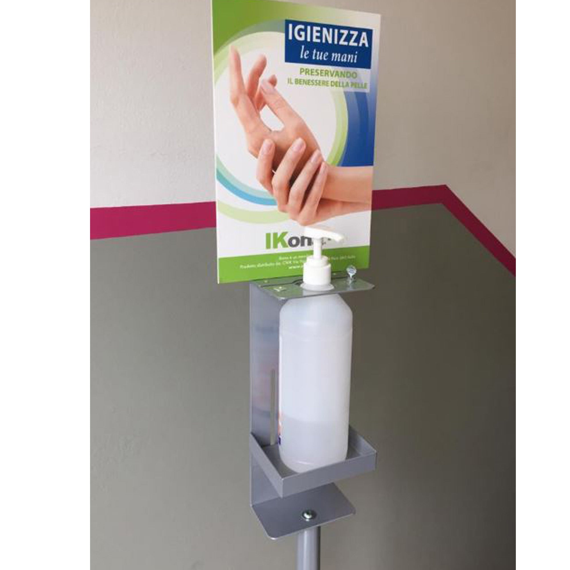 cwr-piantana-terra-supporto-dispenser-regolabile-cm-140-h