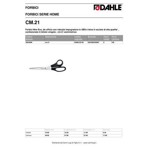 dahle-forbici-serie-home-new-eco-asimmetrica-lama-21-cm-nero-r054608