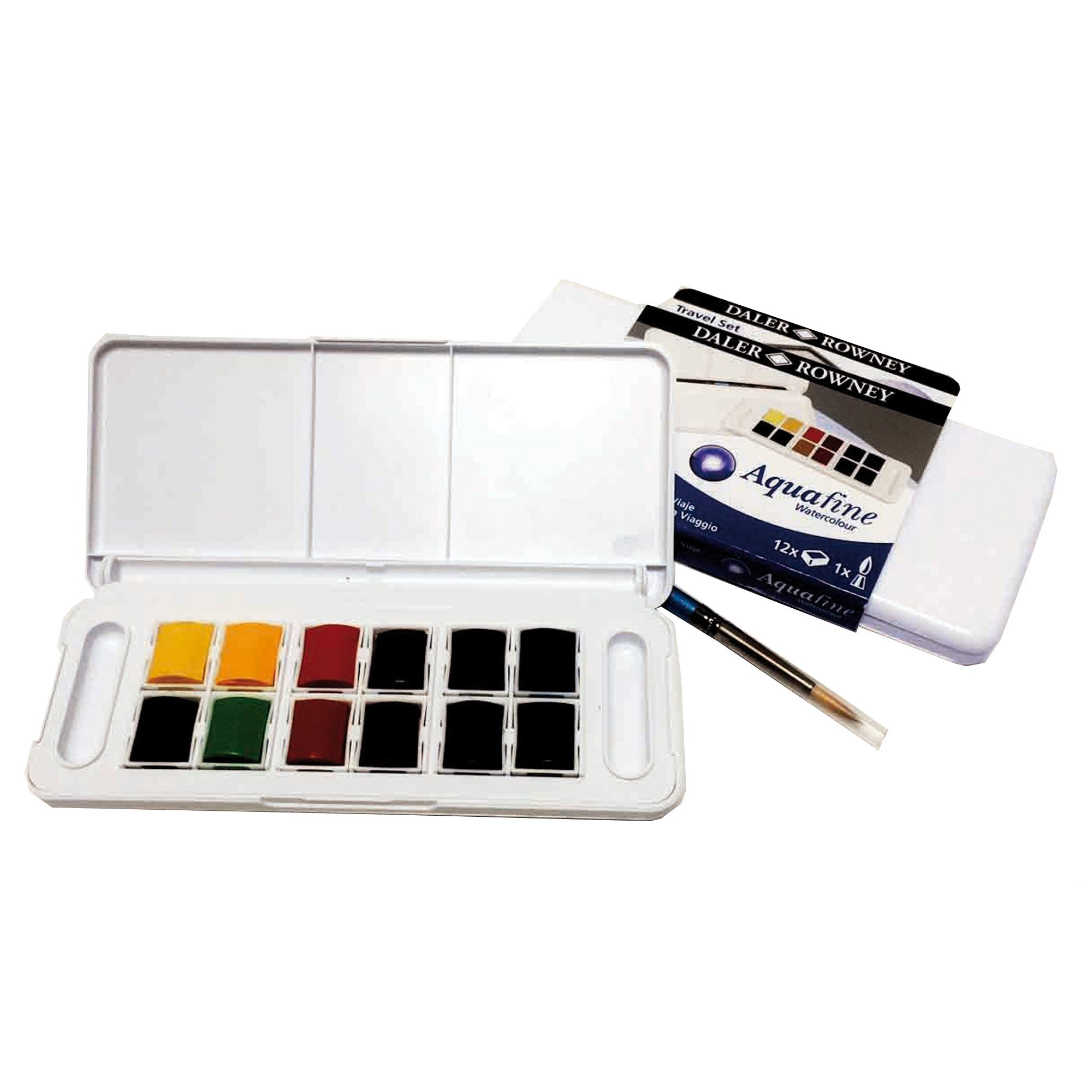 daler-rowney-acquerelli-aquafine-scatola-plastica-pocket-12-godetpennello