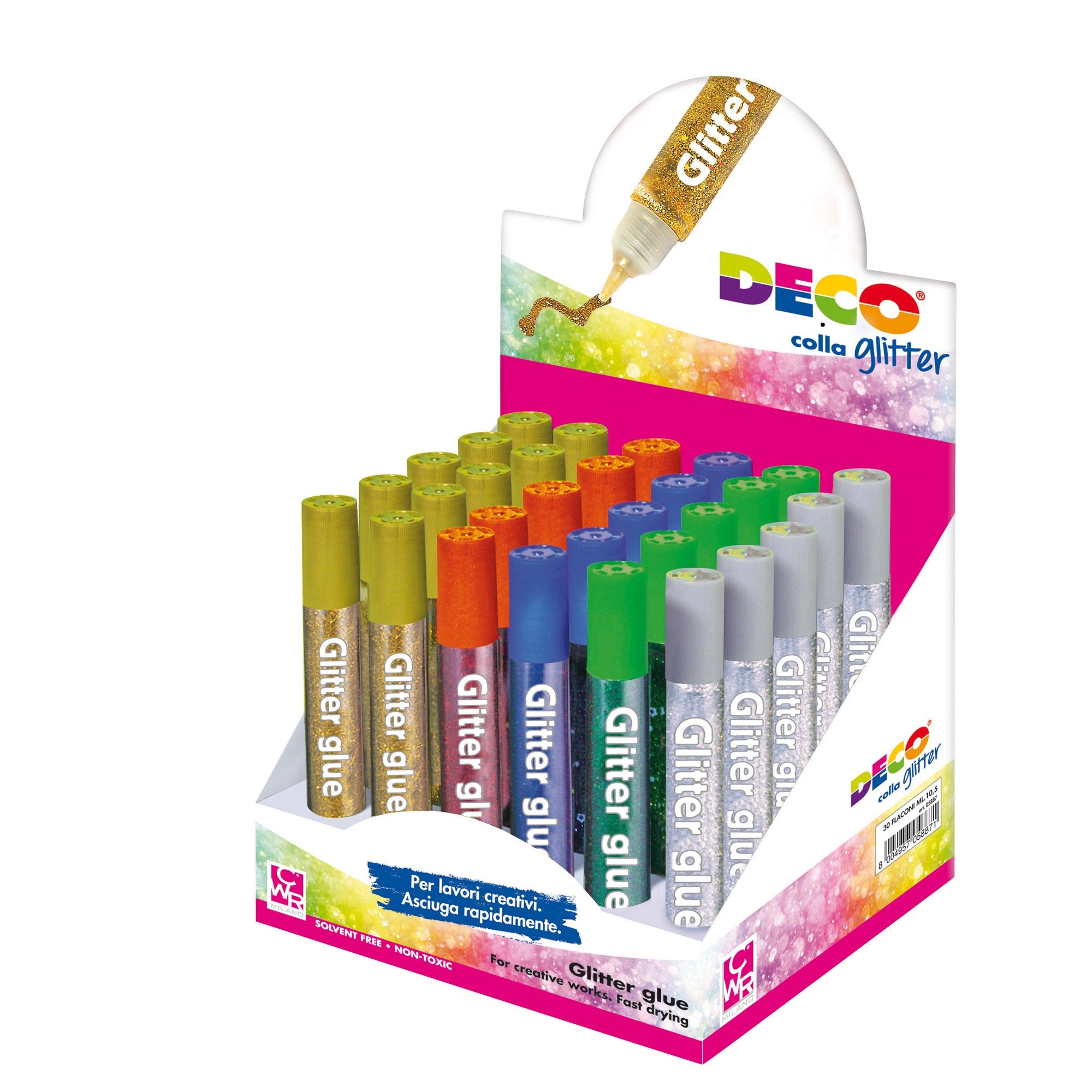 deco-display-colla-glitter-30-penne-10-5ml-colori-assortiti-metal