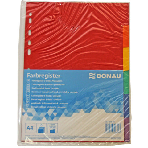 donau-divisori-intercalari-conf-50-x-6-tasti-cartoncino-225-g-formato-a4-330364