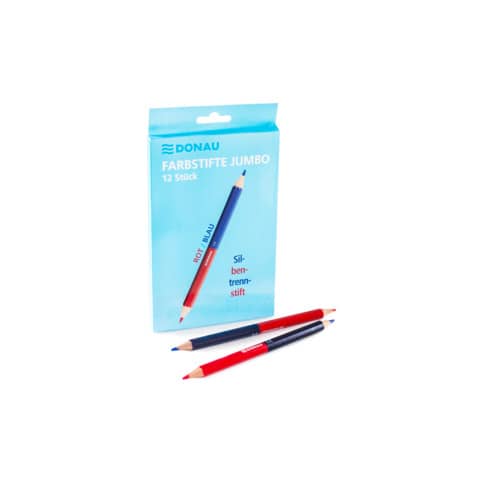donau-matite-colorate-sillabe-rosso-blu-conf-12-pz-anima-spessa-330252