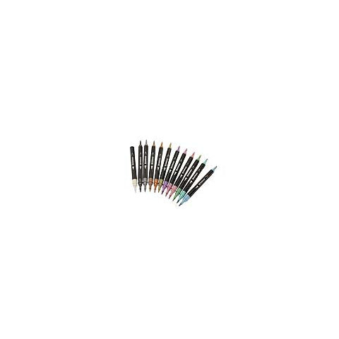 donau-pennarello-dual-brush-doppia-punta-conf-12-colori-assortiti-322293