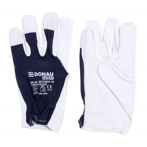 donau-safety-guanti-lavoro-pelle-capra-polsino-elastico-bianco-blu-navy-conf-12-pz-tg-10-xl-