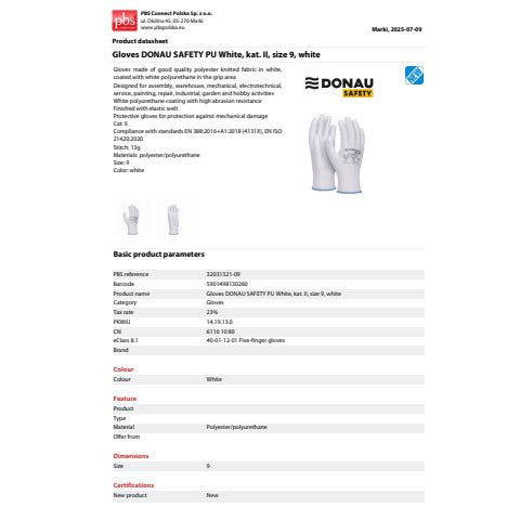 donau-safety-guanti-lavoro-pl-spalmati-pu-bianco-palmo-tg-9-conf-12-pz-32031321-09