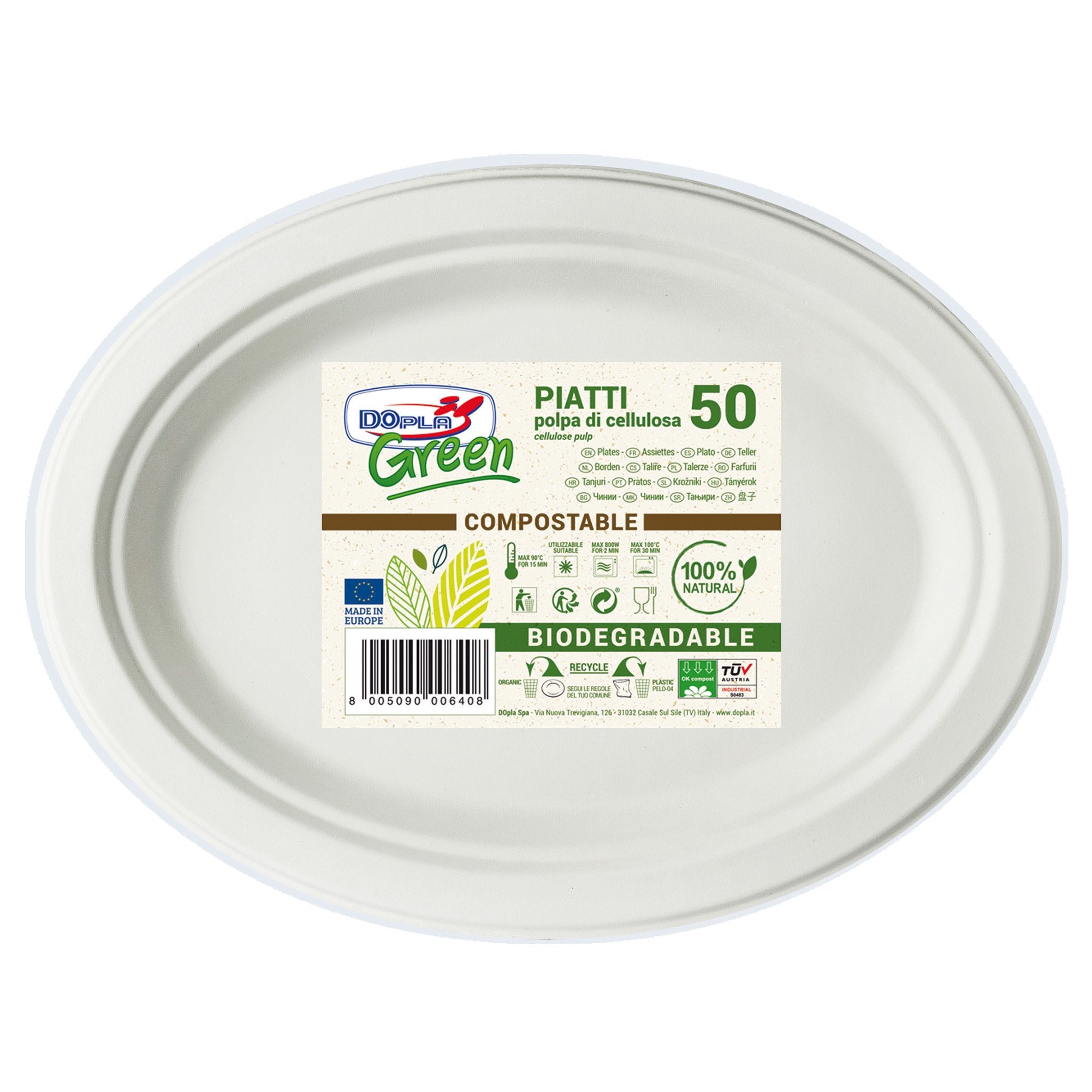 dopla-50-piatti-ovale-26x19-5cm-biodegradabili-green