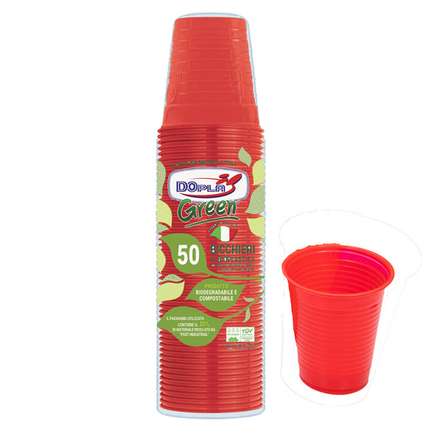 dopla-conf-50-bicchieri-compostabili-200ml-rosso