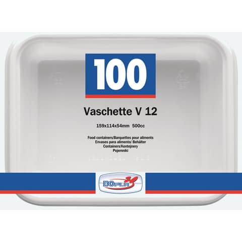 dopla-professional-vaschette-bianche-v-12-polistirene-155x115x52-mm-conf-100-pz-600-ml-7013