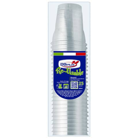 dopla-reusable-bicchieri-polistirene-diamant-600-ml-conf-25-pz-trasparente-22674