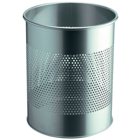 durable-cestino-gettacarte-cilindrico-superficie-perforata-165mm-acciaio-argento-metallizzato-331023