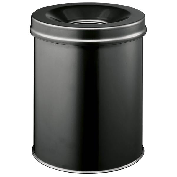 durable-cestino-gettacarte-tondo-safe-autoestinguente-nero-15l