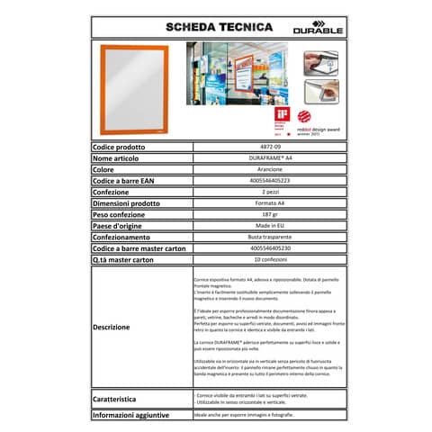 durable-cornici-pannello-magnetico-duraframe-a4-arancio-236x323mm-conf-2-487209