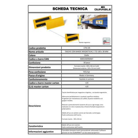 durable-tasche-identificazione-fissaggio-magnetico-113x53-mm-giallo-conf-50-pz-1741-04