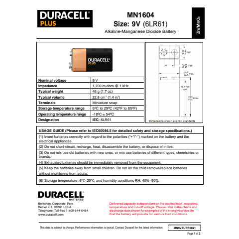 duracell-batterie-alcaline-plus100-transistor-9v-mn1604-blister-1-du0503