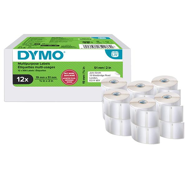 dymo-value-pack-12-rotoli-etichette-multiuso-19x51mm-bianco-500-etic-rt-lw