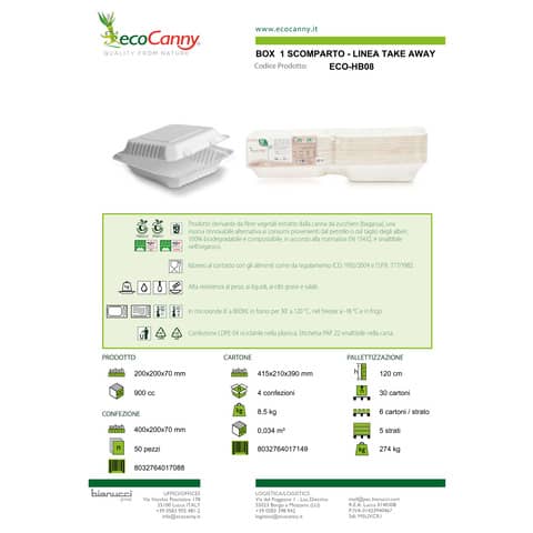 ecocanny-box-monoscomparto-bio-compostabili-take-away-bianco-200x200x70-mm-conf-50-pz-eco-hb08