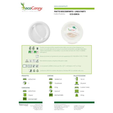 ecocanny-piatti-2-scomparti-bio-compostabili-party-bianco-diametro-225x22-mm-conf-50-pz-eco-008ca