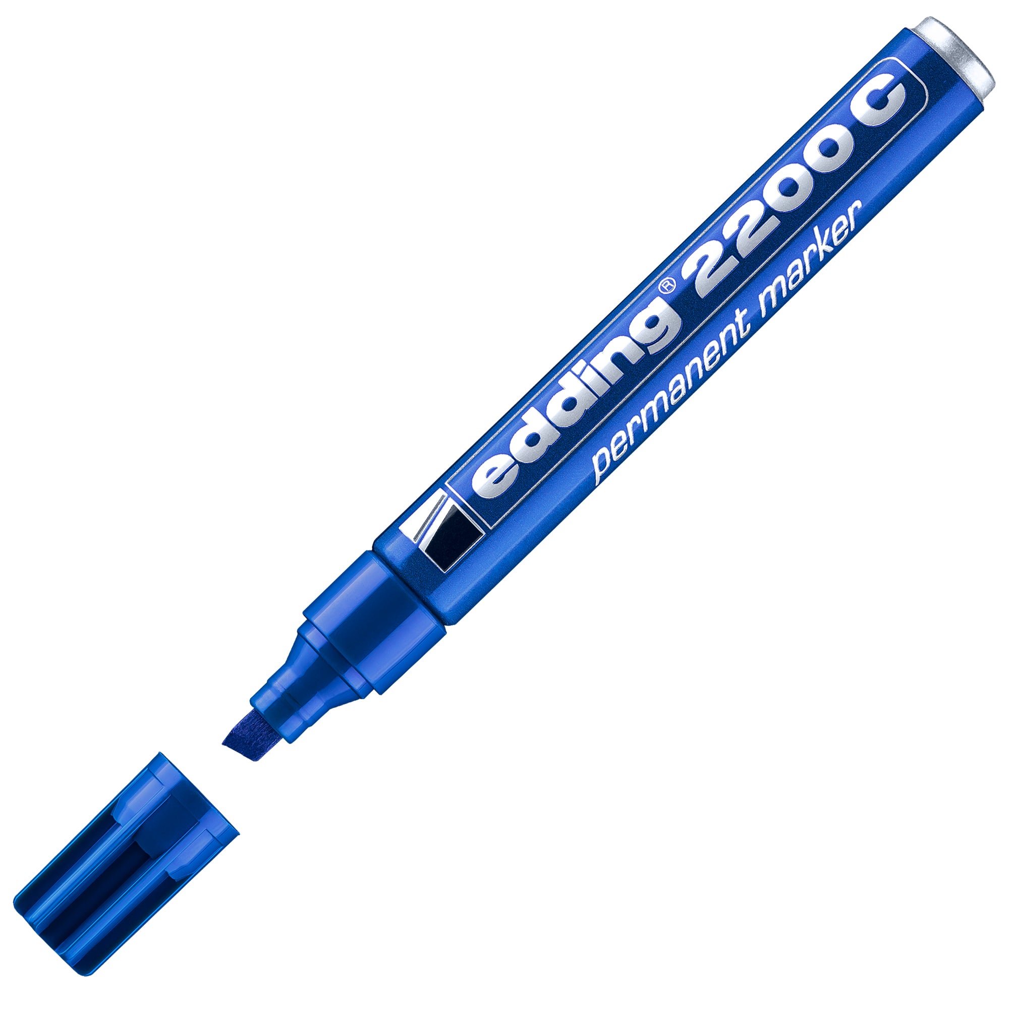 edding-marcatore-2200c-blu-p-scalpello