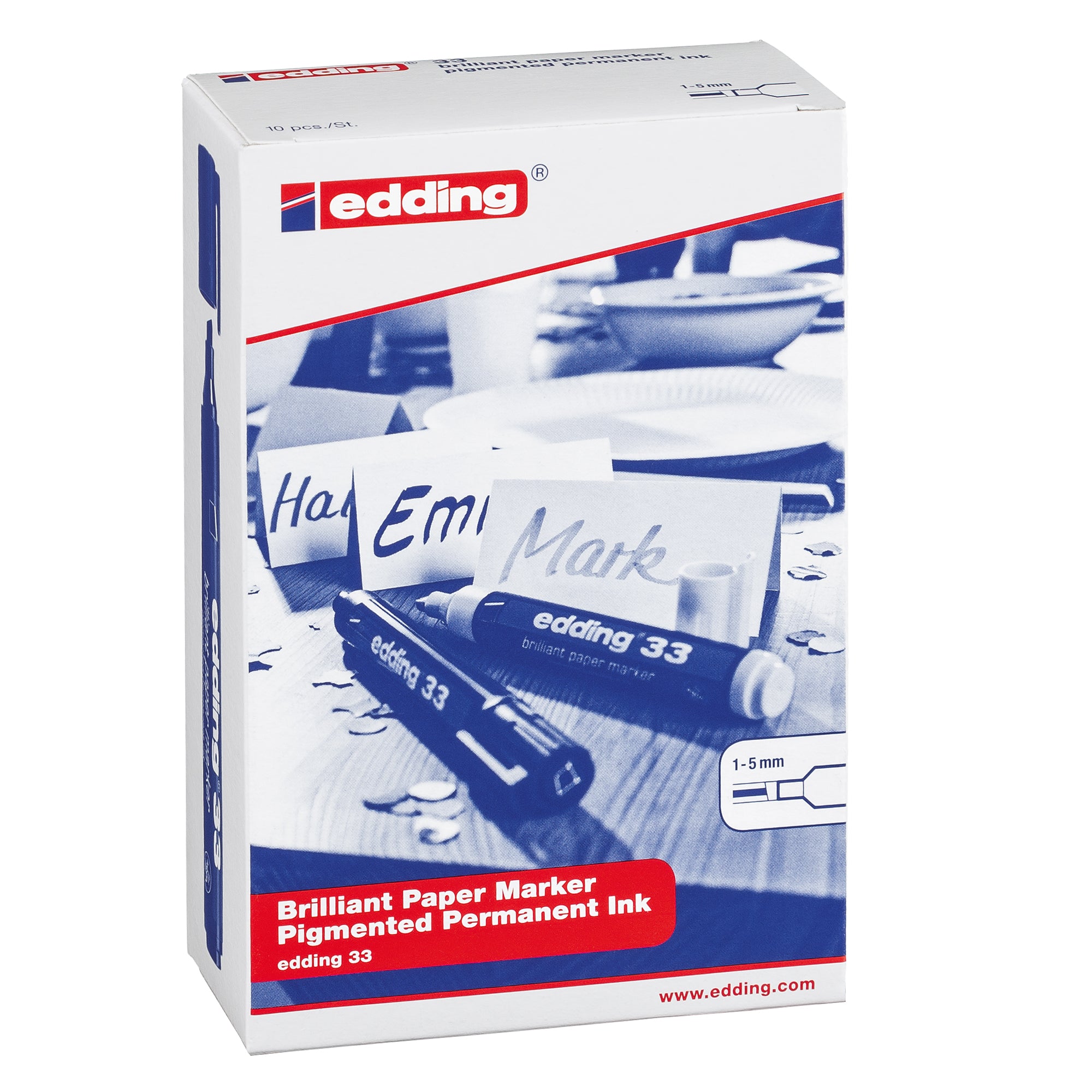 edding-marcatore-33-permanente-punta-scalpello-blu