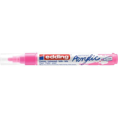 edding-marcatore-acrilico-5100-punta-tonda-2-3-mm-tratto-medio-rosa-fluo-e-5100-069