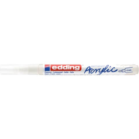 edding-marcatore-acrilico-5300-punta-tonda-1-2-mm-tratto-fine-bianco-traffico-e-5300-922