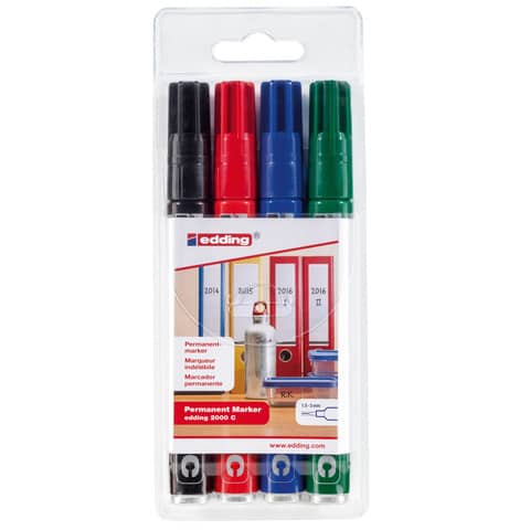 edding-marcatore-permanente-2000-punta-conica-1-5-3-mm-conf-4-colori-assortiti-e-2000c-4s