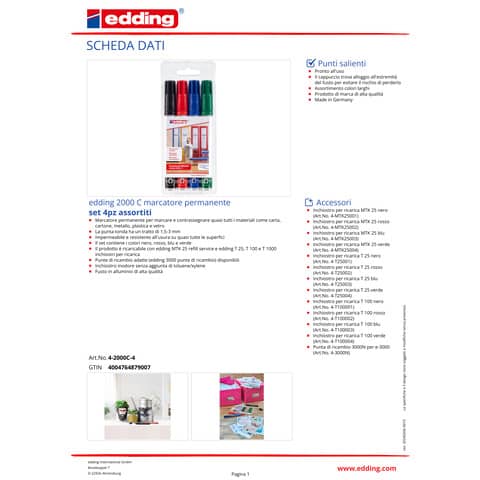edding-marcatore-permanente-2000-punta-conica-1-5-3-mm-conf-4-colori-assortiti-e-2000c-4s
