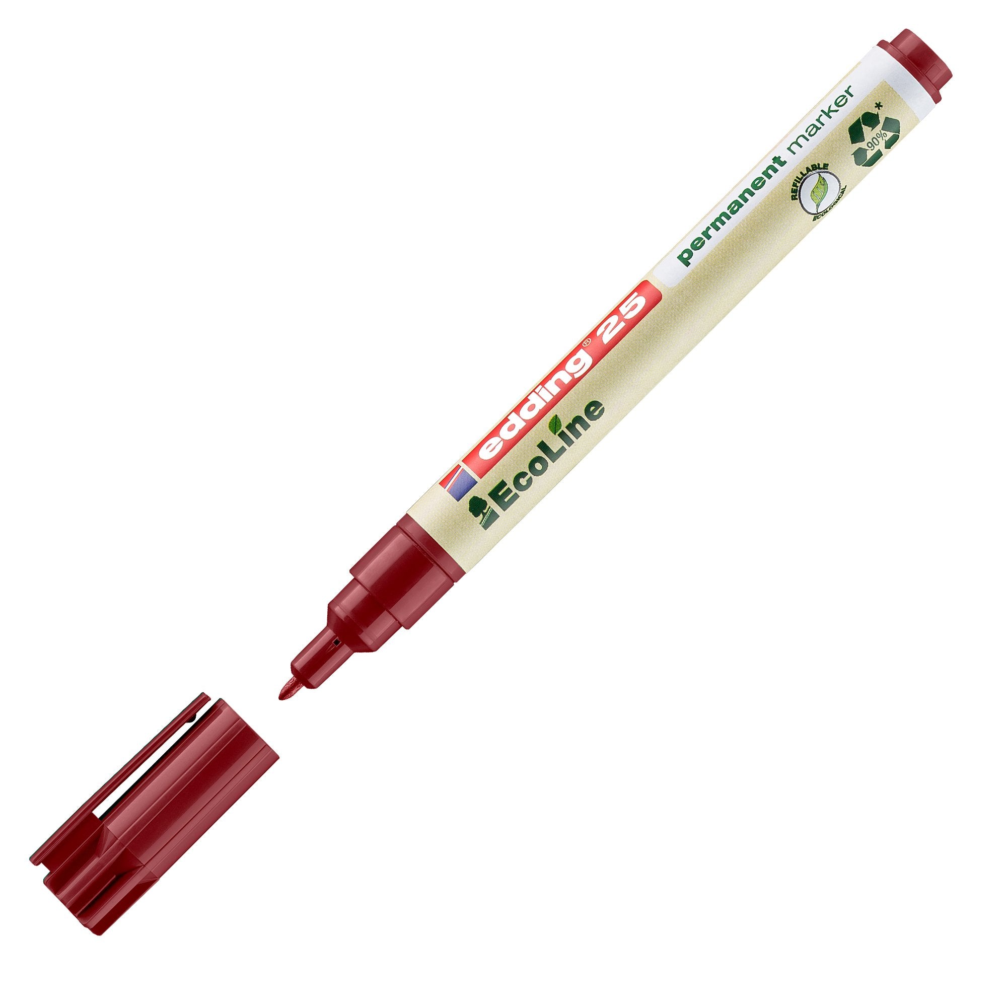 edding-marcatore-permanente-25-ecoline-punta-tonda-1-0mm-rosso