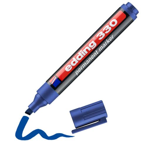 edding-marcatore-permanente-330-punta-scalpello-1-5-mm-blu-e-330-003
