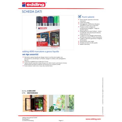 edding-marcatori-gesso-liquido-4090-punta-scalpello-4-15-mm-assortiti-confezione-4-4-4090-4999