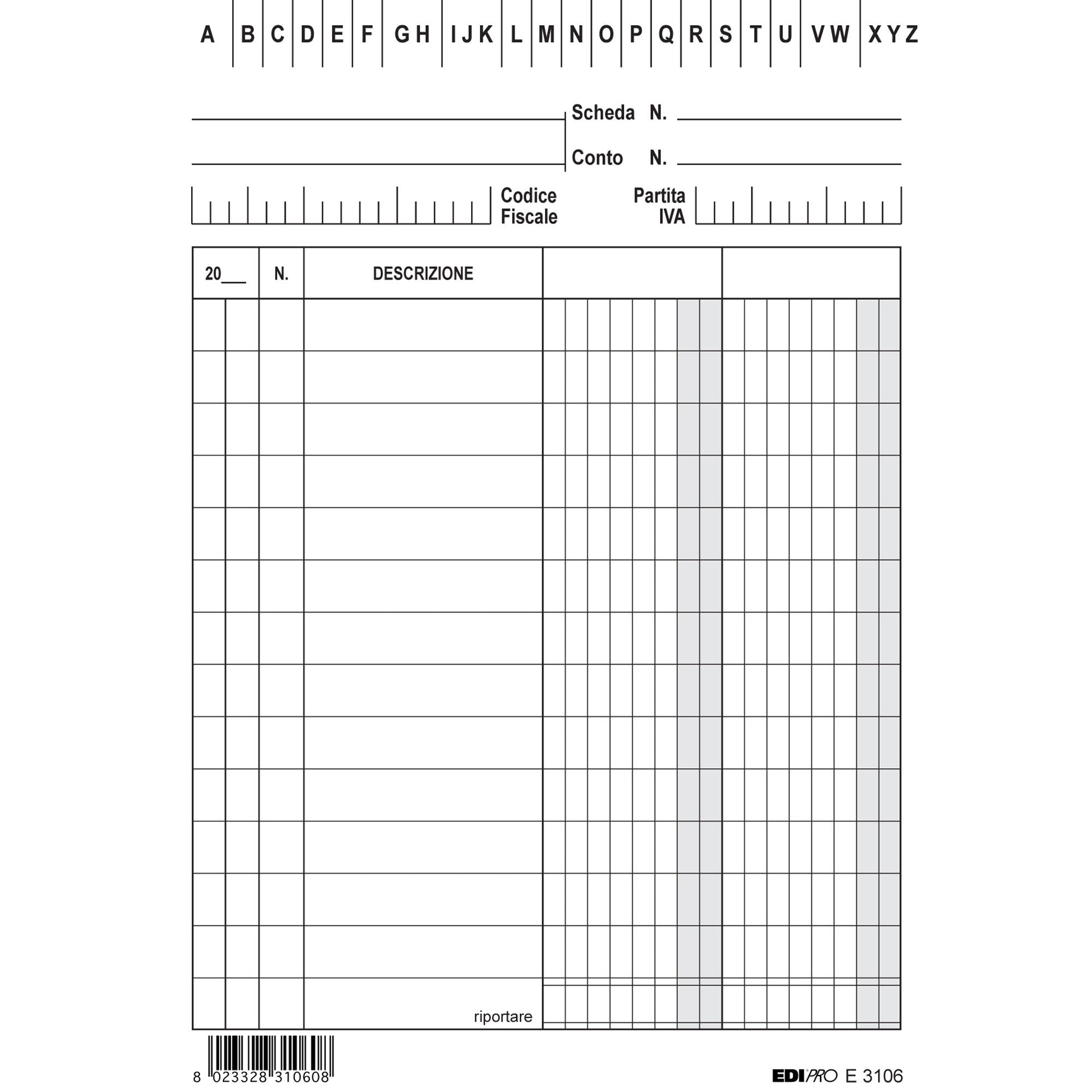 edipro-100-schede-2-colonne-verticale-15x10-5cm-e3106bl