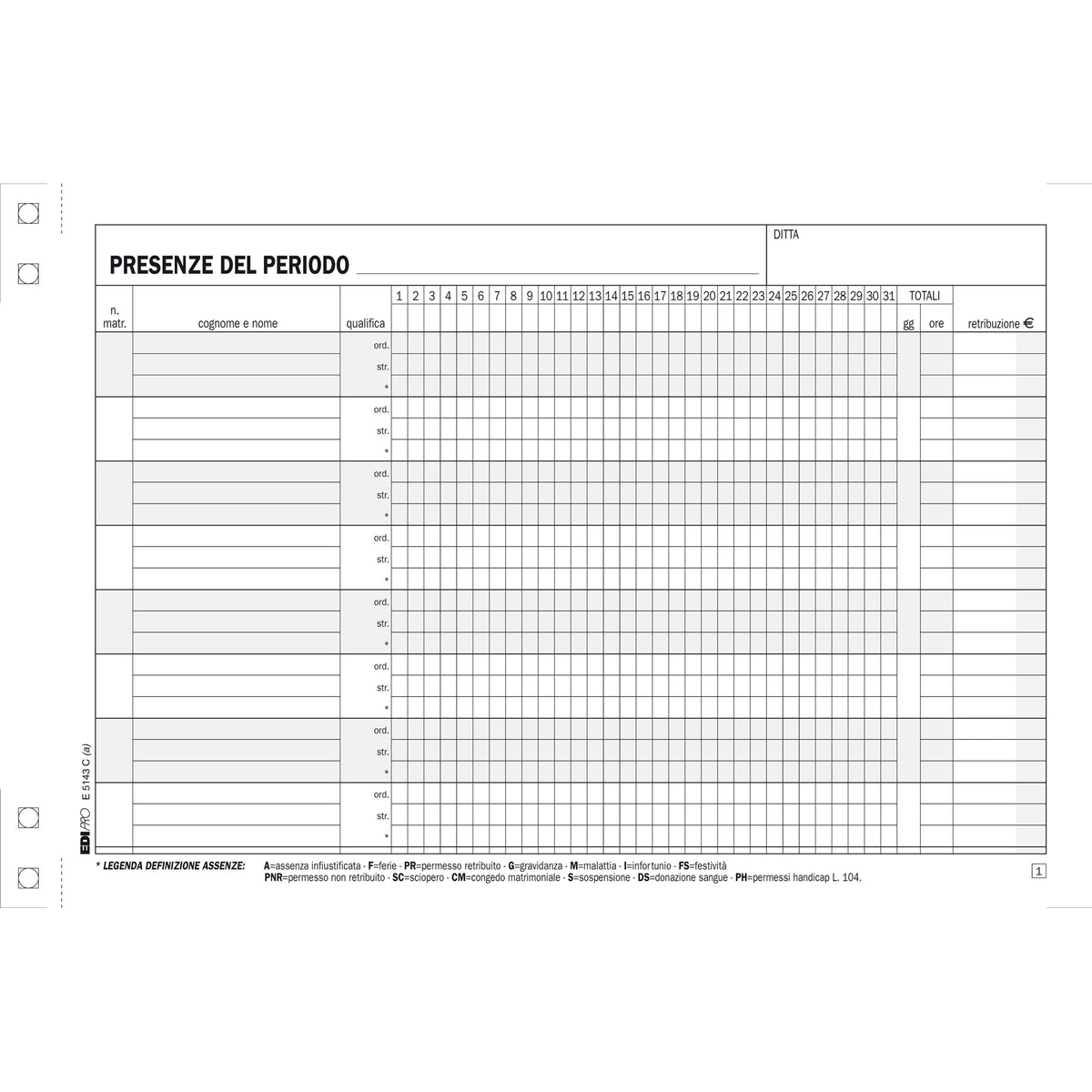 edipro-blocco-presenze-50-50-fogli-autoric-15x23-e5143c