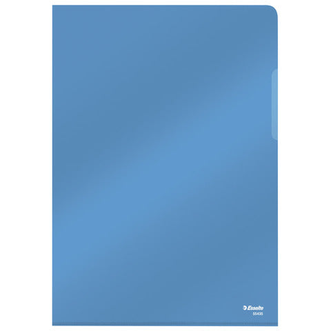 esselte-cartella-lucid-l-pvc-crystal-220x310-mm-conf-25-pezzi-blu-554350