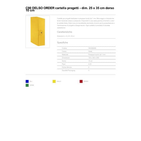 esselte-cartella-portaprogetti-c90-delso-order-dorso-10-cm-presspan-lucido-giallo-25x35-cm-390390090