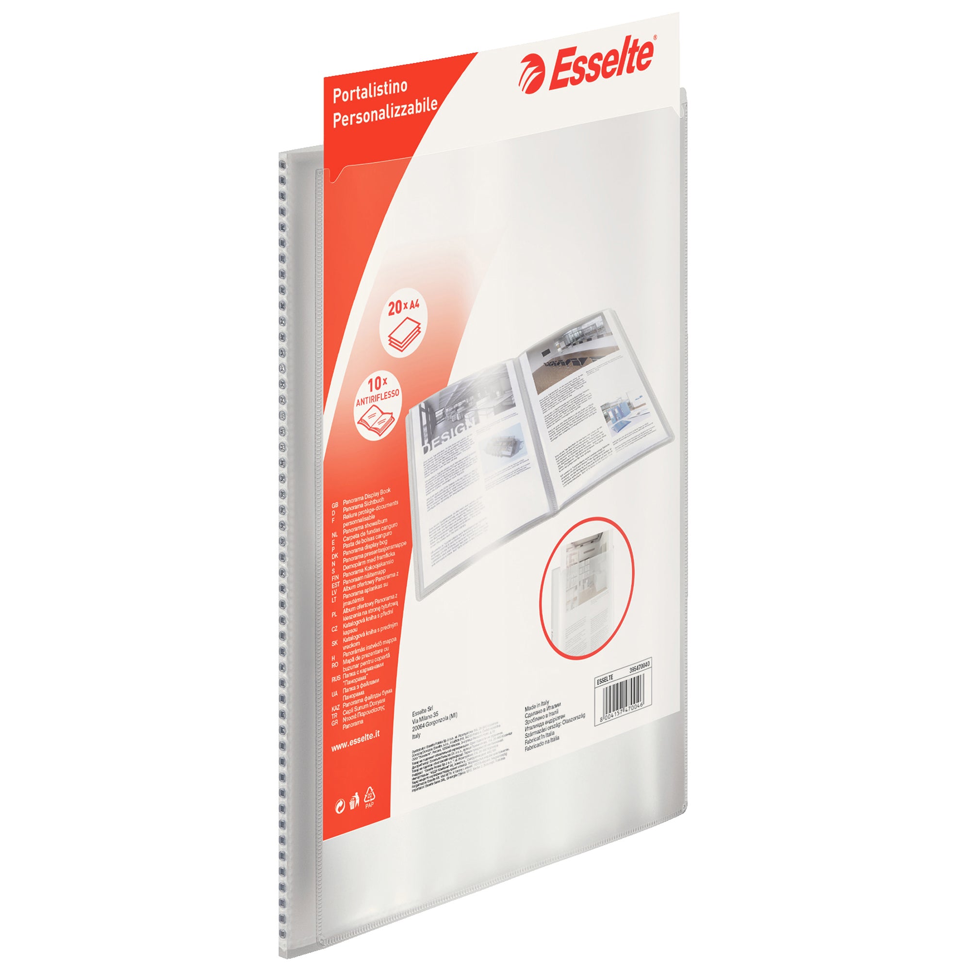 esselte-portalistini-22x30-40-personalizzabile-antiriflesso