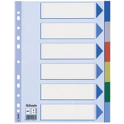 esselte-separatore-neutro-ppl-6-tasti-colorati-f-to-a4