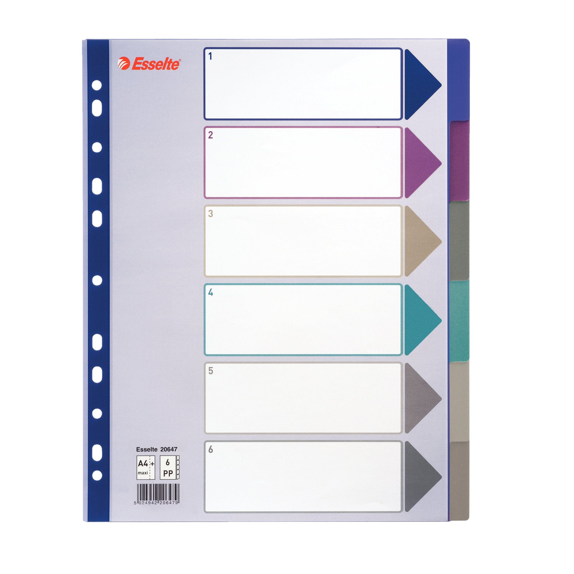 esselte-separatore-ppl-traslucido-6-tasti-f-to-a4-maxi-24-5x29-7cm