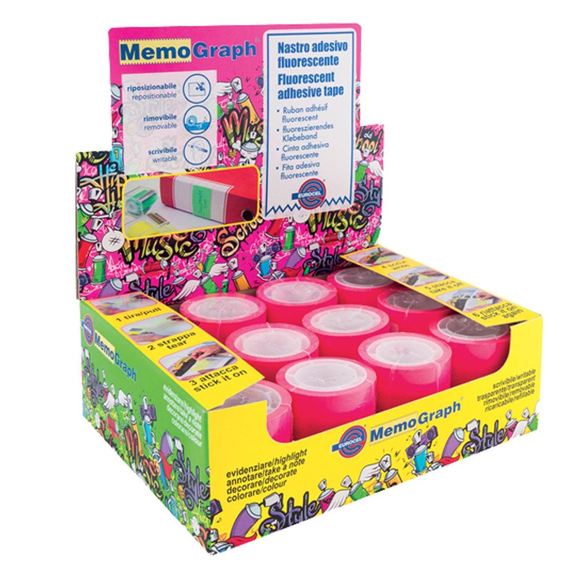 eurocel-nastro-adesivo-memograph-ricarica-50mmx10mt-rosa