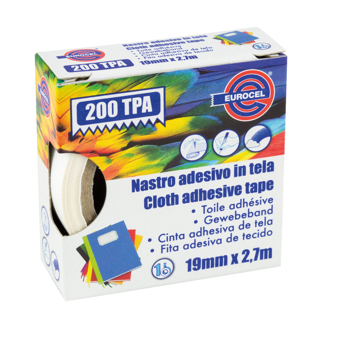 eurocel-nastro-adesivo-telato-tpa-rosso-200-19mmx2-7mt