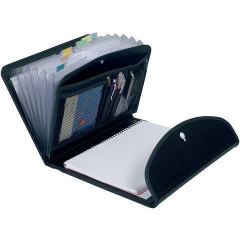 exacompta-cartella-conferenze-nero-exafolio-6-scomparti-55834e