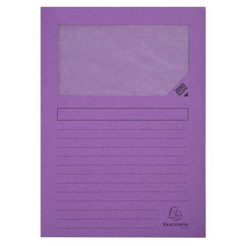exacompta-cartelline-finestra-forever-a4-cartoncino-120-g-mq-lilla-conf-100-pezzi-50101e