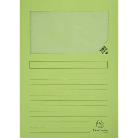 exacompta-cartelline-finestra-forever-a4-cartoncino-120-g-mq-verde-chiaro-conf-100-50107e
