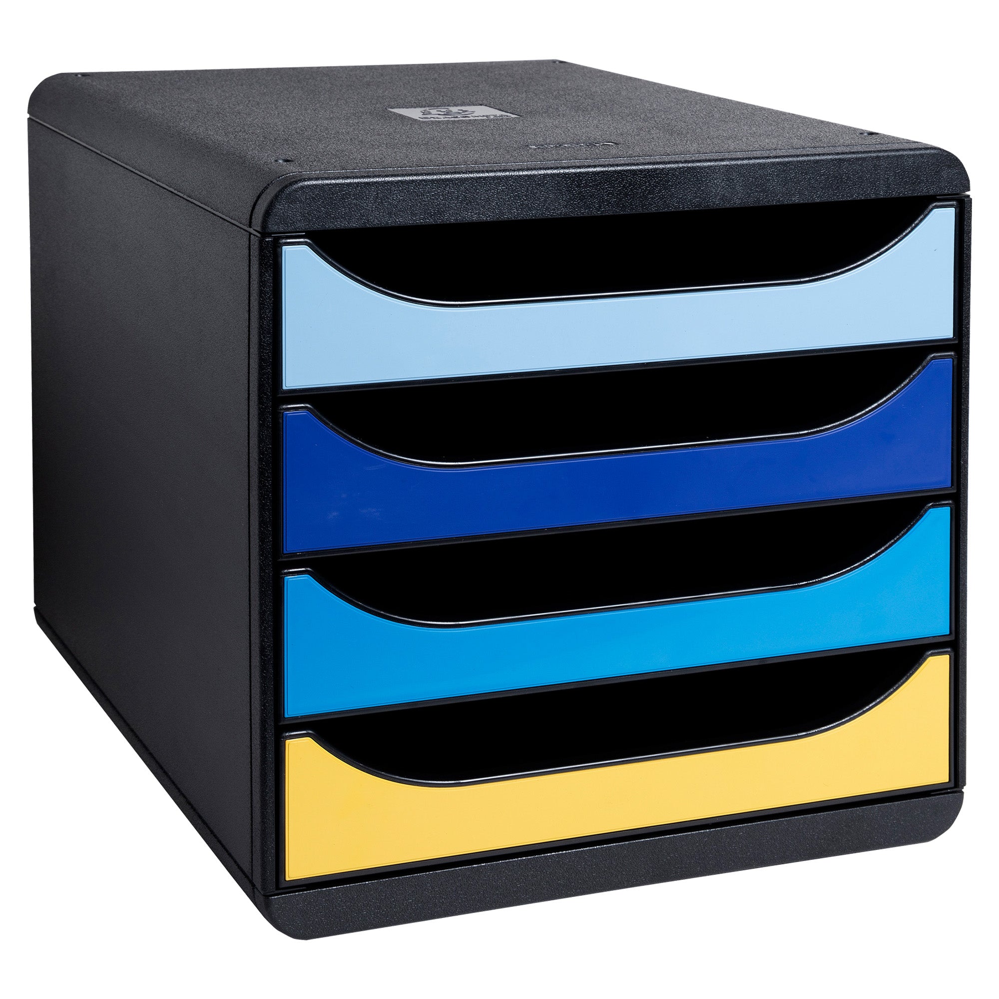 exacompta-cassettiera-a4-4-cassetti-big-box-nero-multicolore-bee-blue