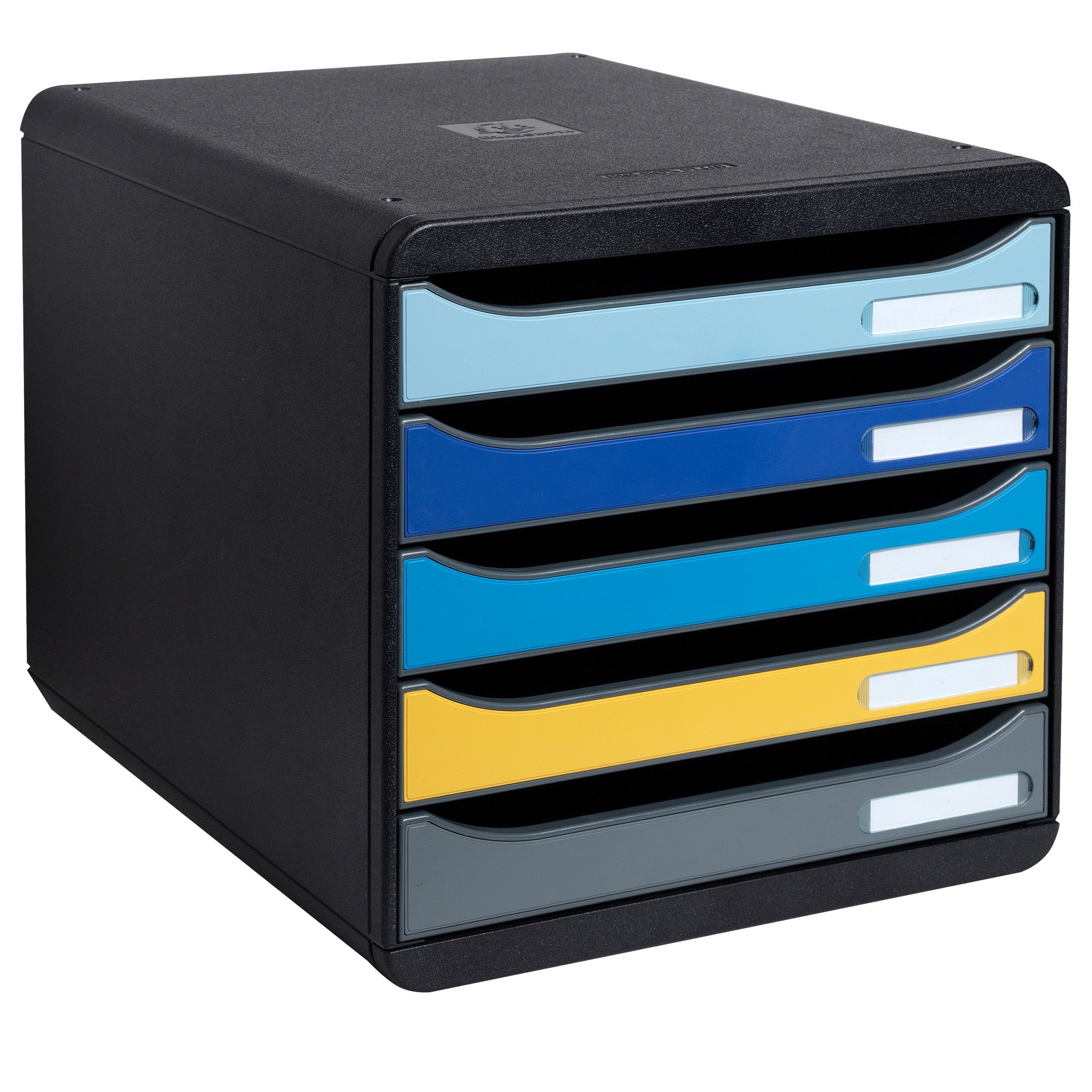 exacompta-cassettiera-a4-5-cassetti-big-box-plus-nero-multicolore-bee-blue