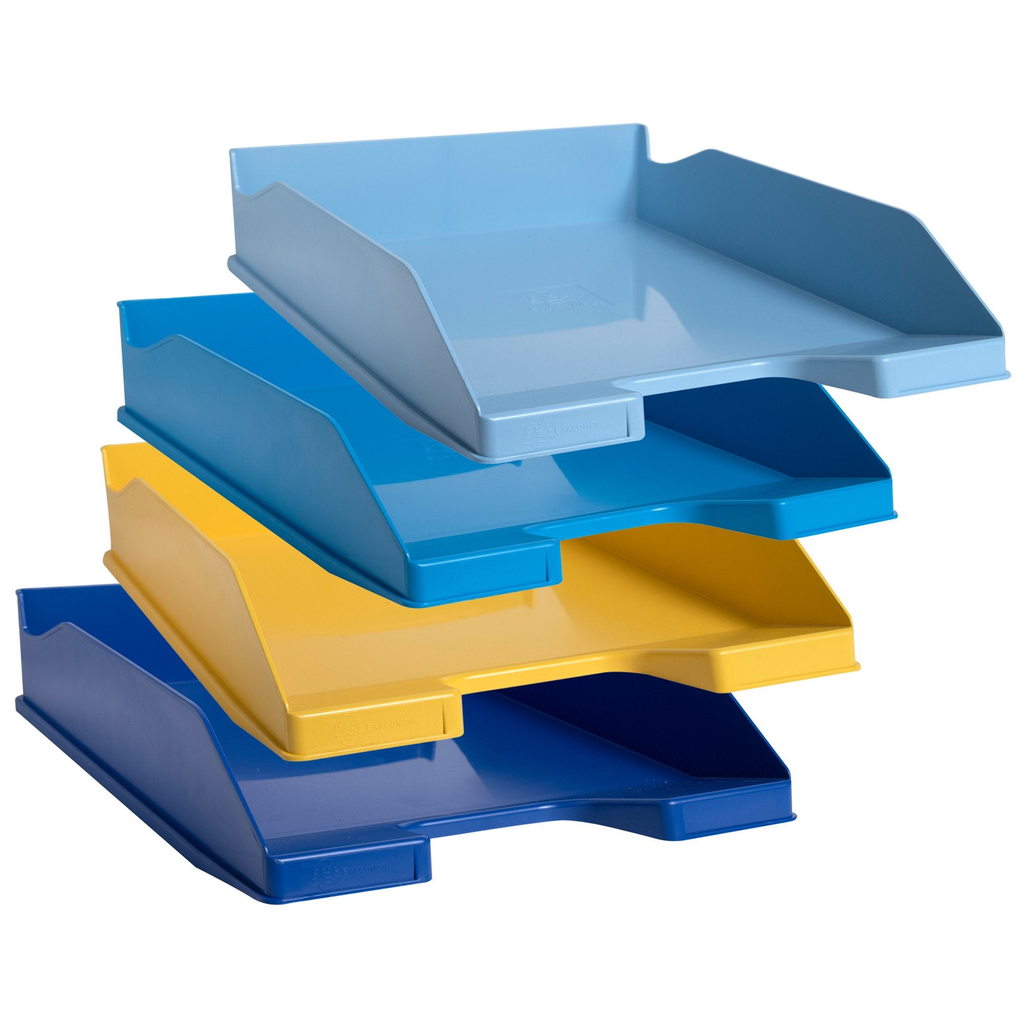 exacompta-set-4-vaschette-portacorrispondenza-combo-midi-colori-assortiti-bee-blue
