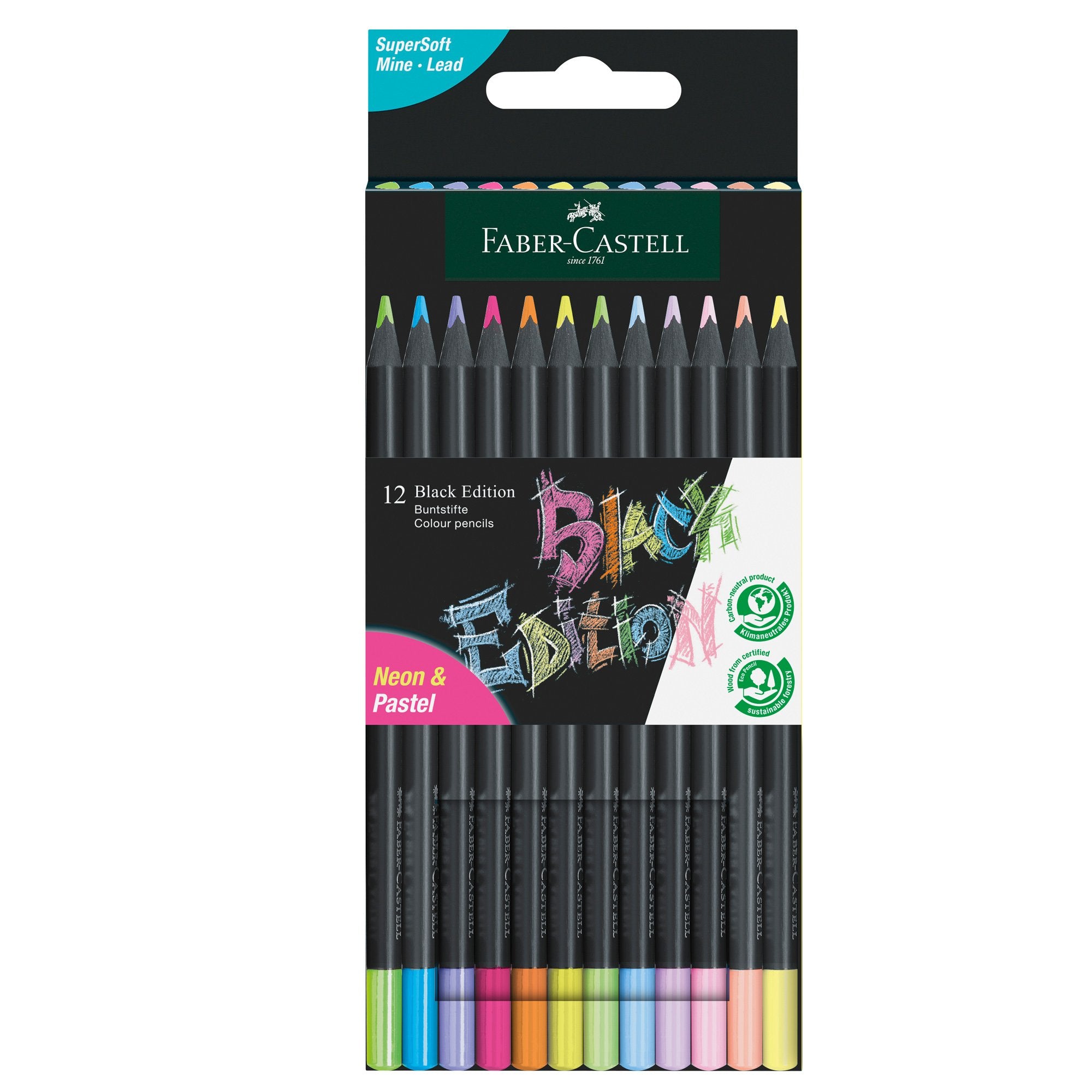 faber-castell-astuccio-12-matite-triangolari-black-edition-pastel-neon