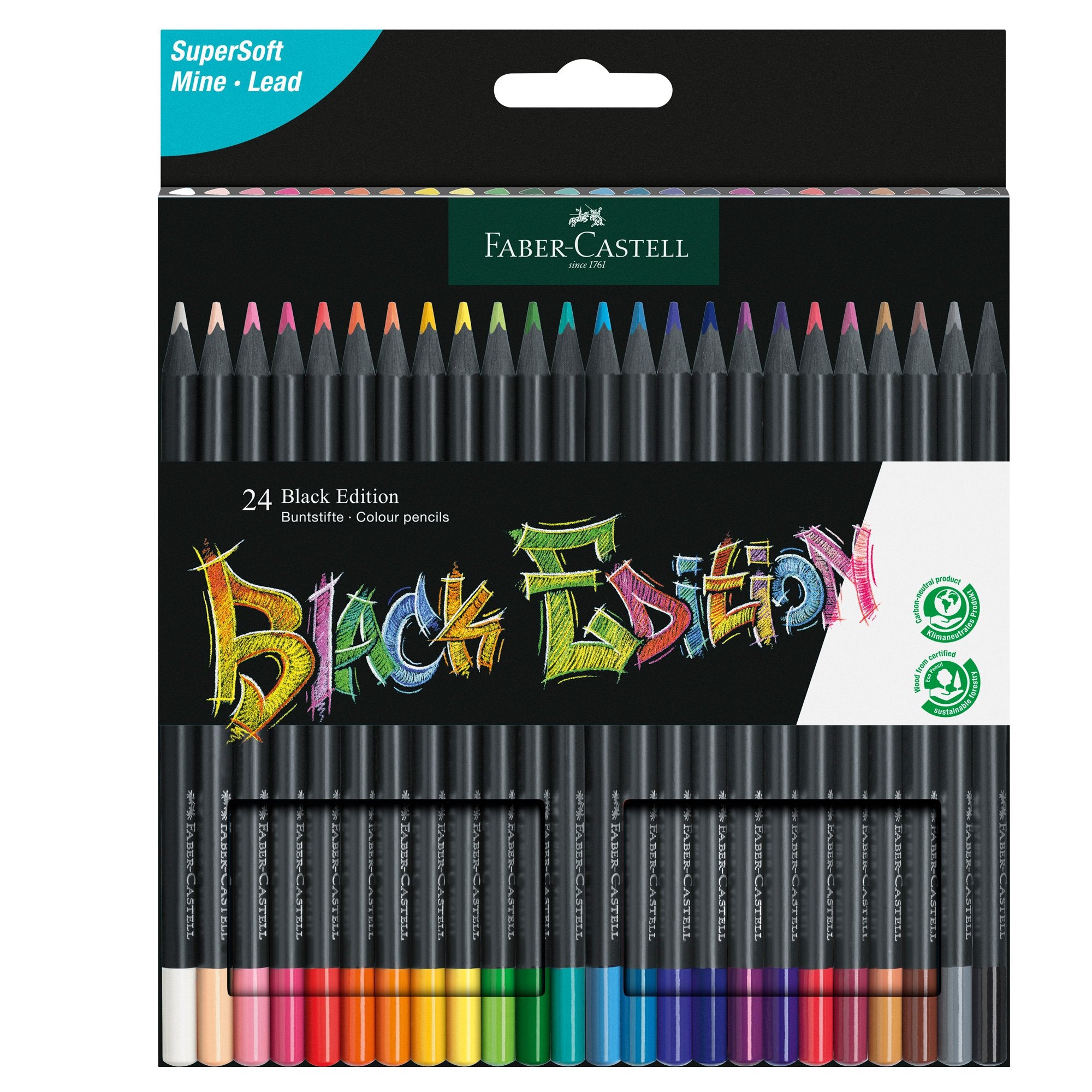 faber-castell-astuccio-24-matite-colorate-triangolare-black-edition